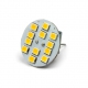 LED Lamp 12V, 1,8W, G4, Warmwit, vertikaal, dimbaar