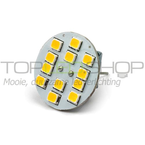 LED Lamp 12V, 1,8W, G4, Warmwit, vertikaal, dimbaar