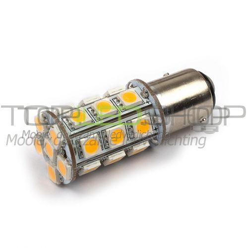 LED Lamp 12V, 3W, BA15S, Warmwit, rond, dimbaar, LED Lamp diverse  fittingen