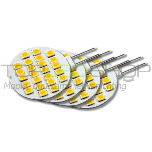 LED Lamp 12V, 2,5W, G4, Warmwit, horizontaal, dimbaar, 4x