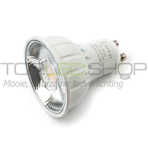 LED Lamp 230V, 8W, Warmwit, GU10, dimbaar, 20 graden