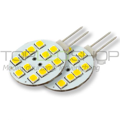 LED Lamp 12V, G4, Warmwit, horizontaal, dimbaar, 2x | LED Lamp G4 12V halogeen | TopLEDshop