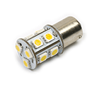 LED Lamp 12V, 2,2W, BAY15D, Warmwit, rond, dimbaar