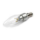 LED Lamp 230V, kaars, 3W, Warmwit, E14, dimbaar, helder, plus