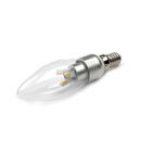 LED Lamp 230V, kaars, 3W, Extra Warmwit, E14, helder