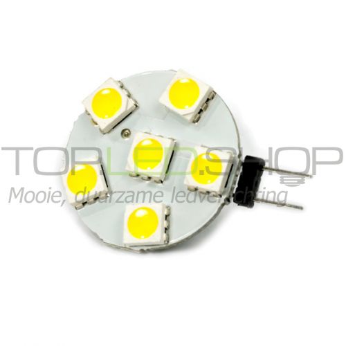 LED Lamp 12V, 1,2W, G4, Warmwit, horizontaal, dimbaar