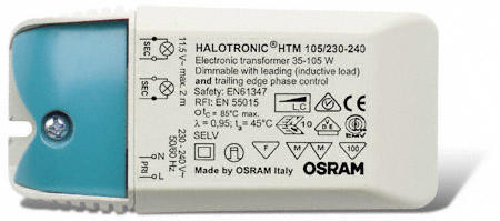 Osram halotronic HTM105, minder geschikt voor LED